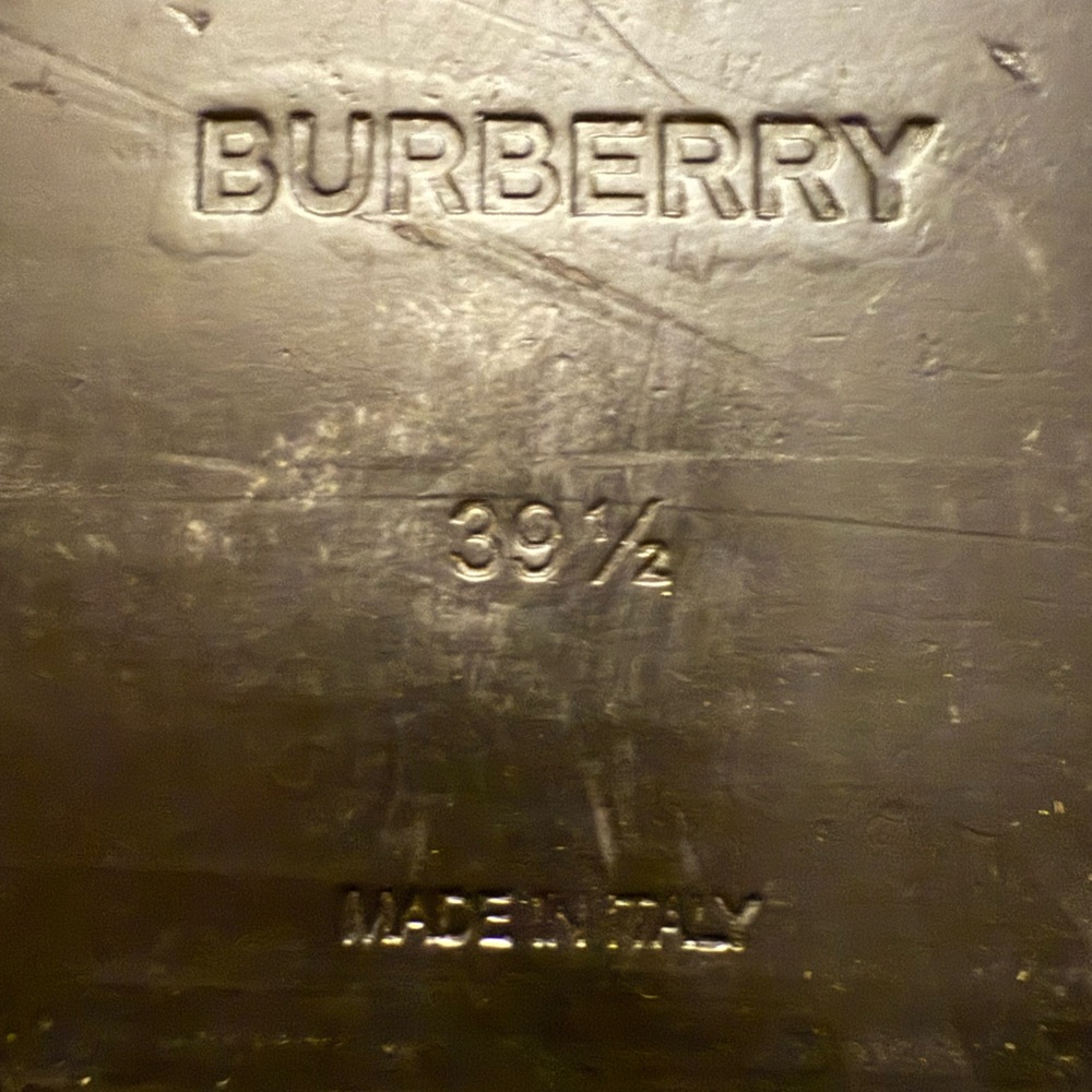 BURBERRY Pryle House Check & Leather Equestrian Ankle Boots 39.5 / 9 - Picture 13 of 15